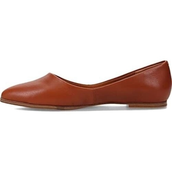 Women's Zodiac Hill Flats Leather Cognac Brown H0132L3200 Shoes SIZE US 9.5M - Picture 2 of 3